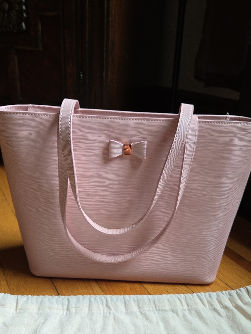 TED BAKER LONDON Classic Pink Bow Tote Bag